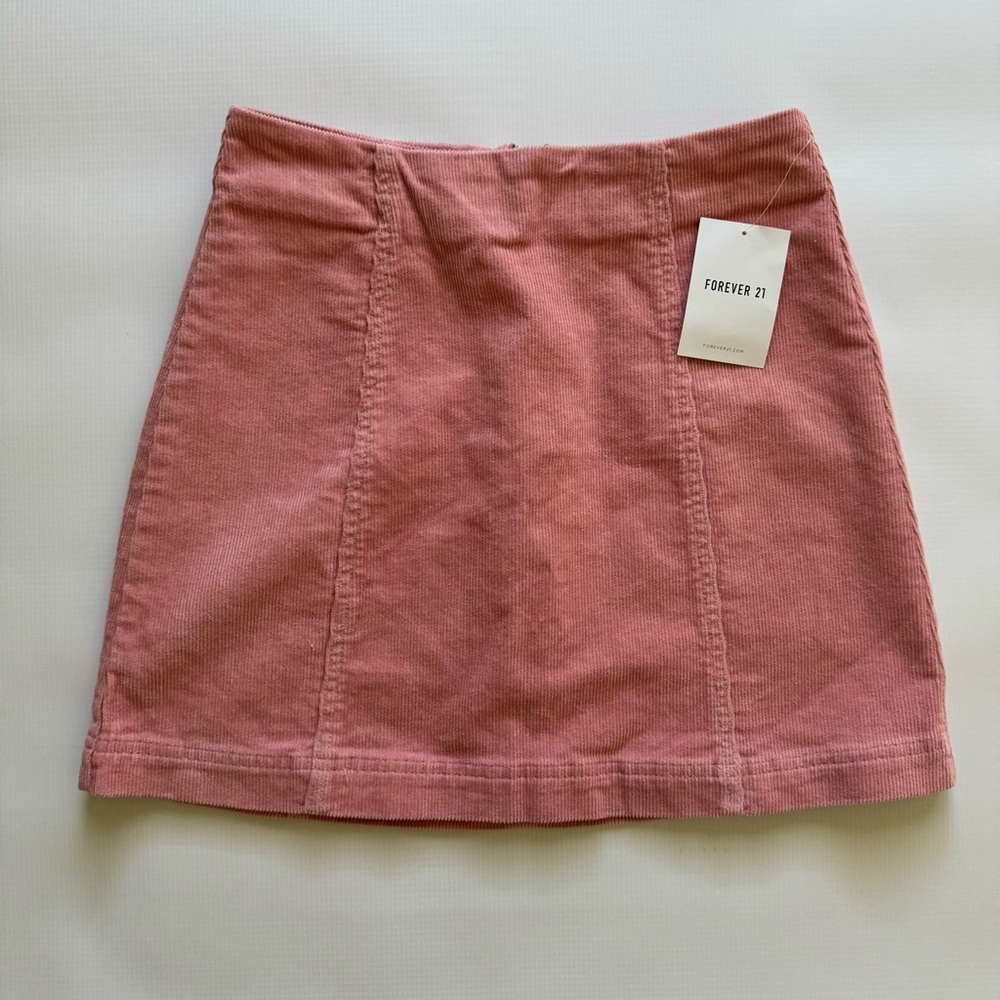 Forever 21 Pink Corduroy Skirt